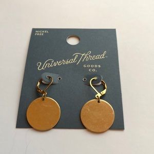 NWT Universal Thread Gold Disc Earrings